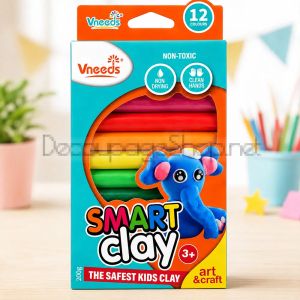 Пластилин Vneeds 12 цвята - 200гр