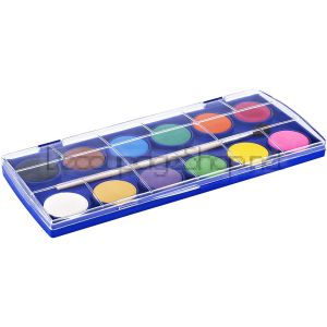 Акварелни бои Nova Color 12 цвята 28мм.