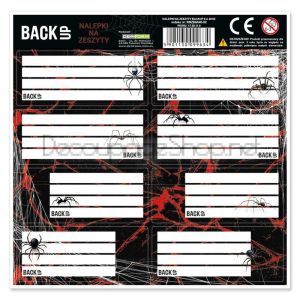 Етикети за тетрадки - 75 х 32мм - 8 бр - ПАЯК - BackUP Venom