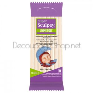 Полимерна глина Living Doll Super Sculpey, 454g, Light