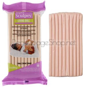 Полимерна глина Living Doll Super Sculpey, 454g, Baby